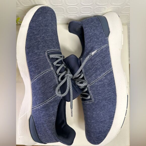 Johnnie O Sneakformance Shoes Men's 12M Blue White Comfort Athletic Surf Sneaker - Picture 4 of 9